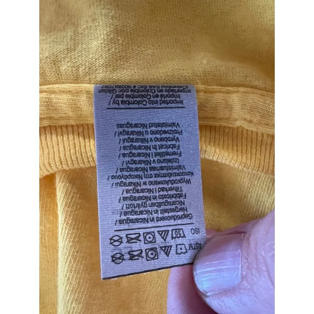 Gilden Yellow Happy Face T-shirt XL